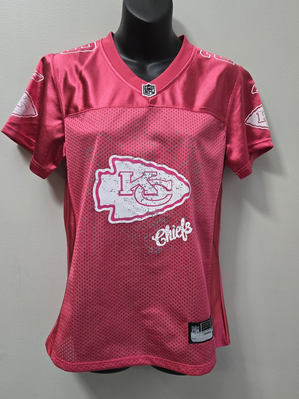 KC Kansas City Chiefs Eric Berry 29 Jersey Youth Medium Pink Reebok Team Apparel